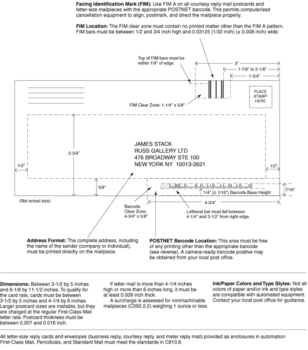 This graphic describes Courtesy Reply Mail standards as described in the text.